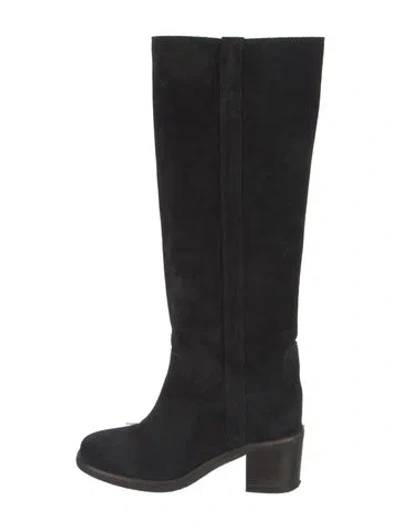 Pre-owned Isabel Marant Suede Riding Boots In Black