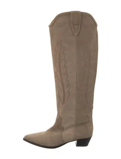 Pre-owned Isabel Marant Suede Riding Boots In Brown