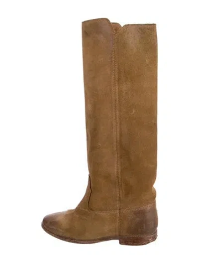 Pre-owned Isabel Marant Suede Riding Boots In Brown