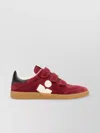 Isabel Marant Suede Rubber Sole Sneakers Contrast Heel