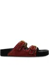 Isabel Marant Lennyo Suede Buckle Sandals