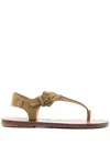 Isabel Marant Suede Sandals In Green