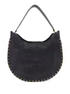 Isabel Marant Black Midnight Oskan Hobo Soft Shoulder Bag In Black