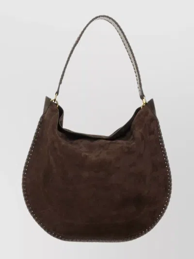 Isabel Marant Suede Shoulder Bag Studded Detail