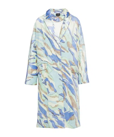 Isabel Marant Suede Single-breasted Coat In Multi