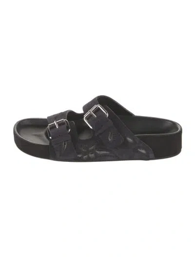 Pre-owned Isabel Marant Suede Slides In Black