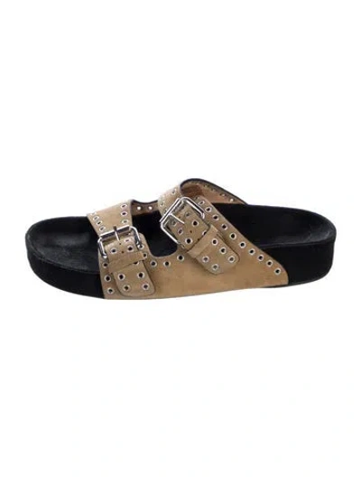 Pre-owned Isabel Marant Suede Slides In Blue