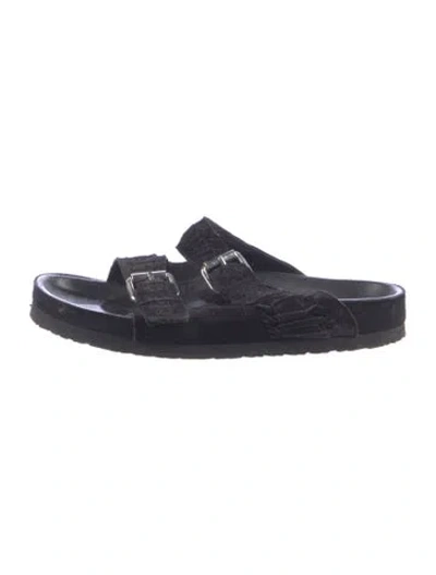 Pre-owned Isabel Marant Suede Slides In Blue