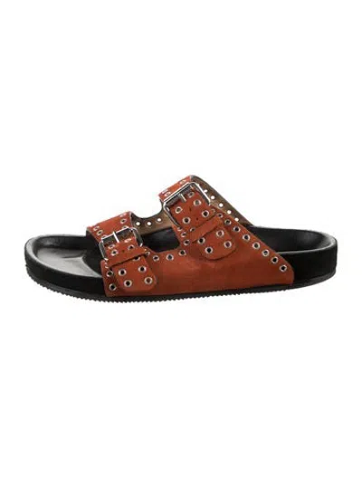 Pre-owned Isabel Marant Suede Slides In Brown