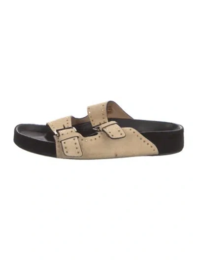 Pre-owned Isabel Marant Suede Slides In Gray
