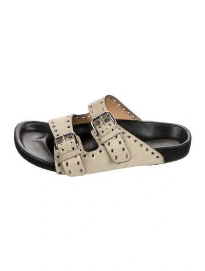 Pre-owned Isabel Marant Suede Slides In Gray