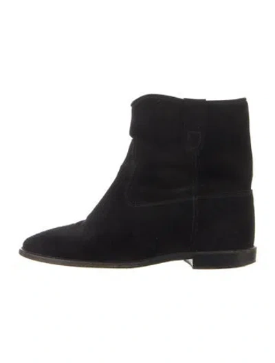 Pre-owned Isabel Marant Suede Slouch Boots In Blue