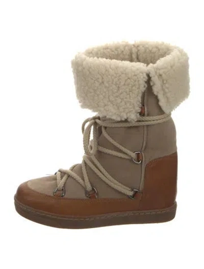 Pre-owned Isabel Marant Suede Snow Boots In Brown