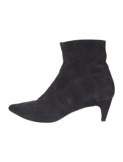 Pre-owned Isabel Marant Suede Sock Boots In Black
