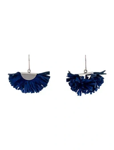 Pre-owned Isabel Marant Suede Tassle Drop Earrings In Multi