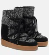 Isabel Marant Suede-trimmed Snow Boots In Black