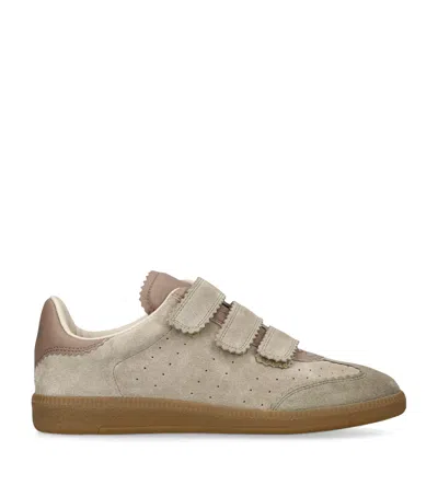 Isabel Marant Suede Velcro Beth Sneakers In Brown