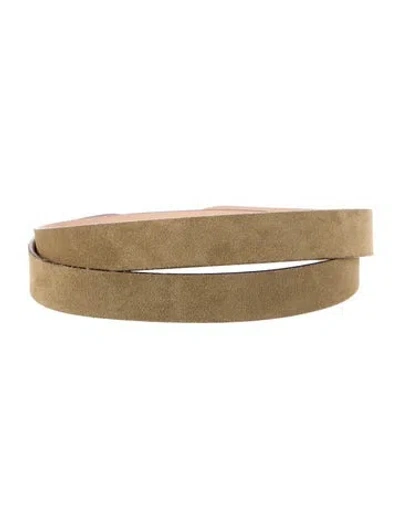 Pre-owned Isabel Marant Suede Waist Belt In Green