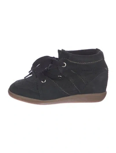 Pre-owned Isabel Marant Suede Wedge Sneakers In Blue