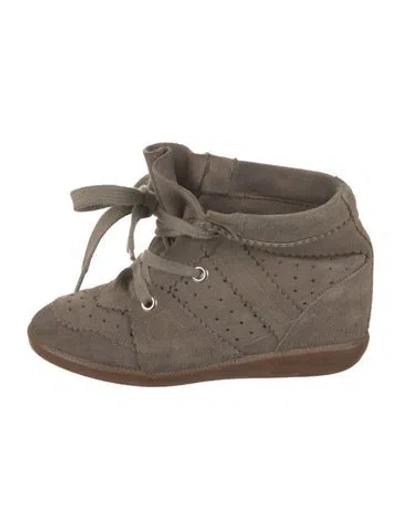 Pre-owned Isabel Marant Suede Wedge Sneakers In Multi