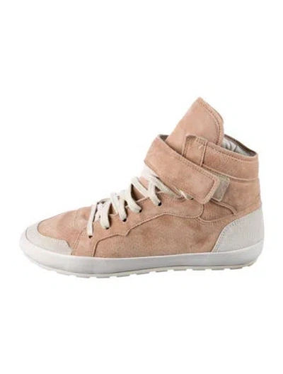 Pre-owned Isabel Marant Suede Wedge Sneakers In Pink