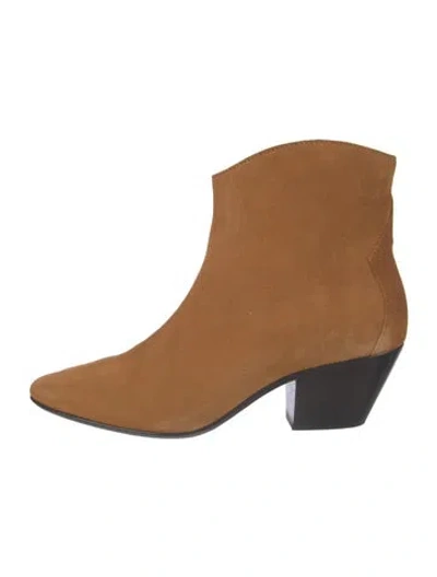 Pre-owned Isabel Marant Suede Western Boots In Brown