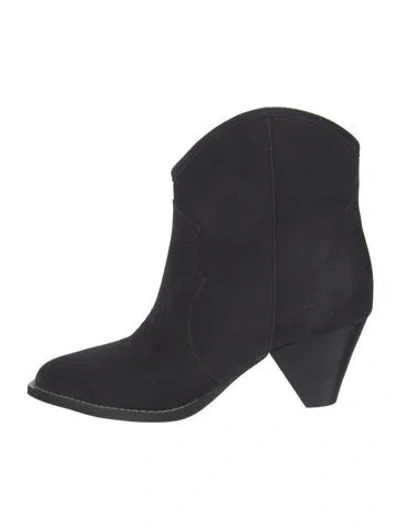 Pre-owned Isabel Marant Suede Western Boots In Grey