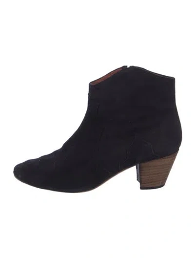 Pre-owned Isabel Marant Suede Western Boots In Multi