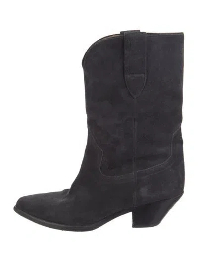 Pre-owned Isabel Marant Suede Western Boots In Multi