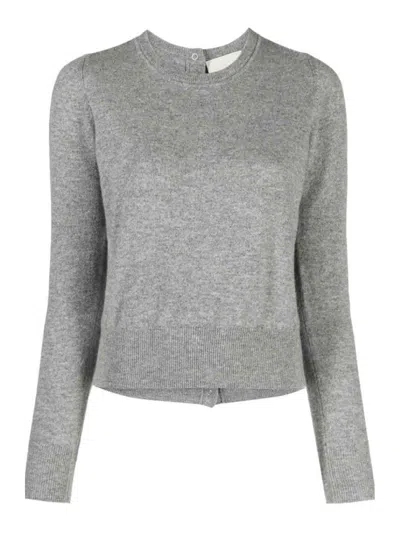 Isabel Marant Crew Neck Sweater In Grigio Neri E Grigi