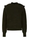 Isabel Marant Meerya Wool Sweater In Green