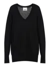 Isabel Marant Black Silk And Cashmere Larana Pullover In Black