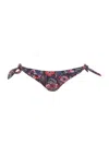 Isabel Marant Sukie Floral Print Bikini Bottoms In Blue