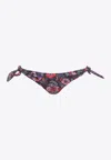 Isabel Marant Sukie Floral Print Bikini Bottoms In Multicolor