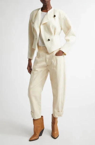 ISABEL MARANT ISABEL MARANT SUNA ASYMMETRICAL VIRGIN WOOL BLEND JACKET