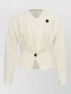 Isabel Marant Suna Asymmetrical Virgin Wool Blend Jacket In Neutral
