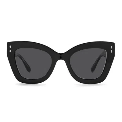 Isabel Marant Acetate & Metal Butterfly Sunglasses In Black