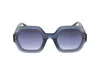 Isabel Marant Hexagonal Frame Sunglasses In Blue