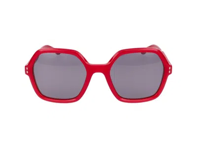 Isabel Marant Women's Im 0152/s Geometric Sunglasses In Red