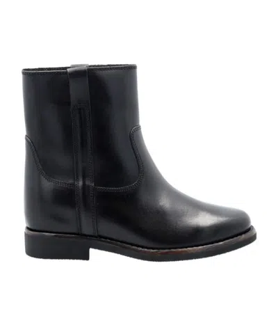 Isabel Marant Susee Leather Ankle Boots In Black