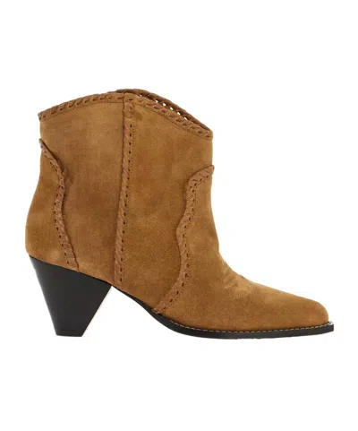 Isabel Marant Darizo Suede Leather Ankle Boots In Brown