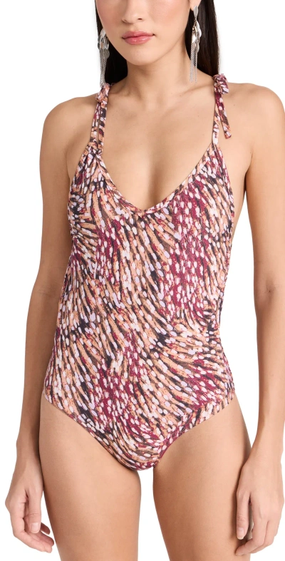 Isabel Marant Swan One Piece Raspberry