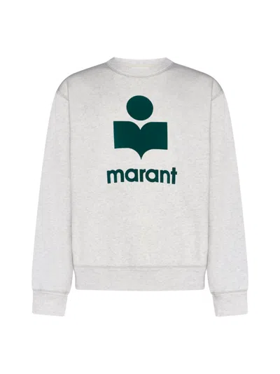 Isabel Marant Sweater In Ecru/emerald