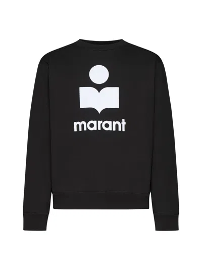 Isabel Marant Sweater In Faded Black/ecru