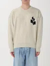 Isabel Marant Evans Crewneck Sweater In Neutral