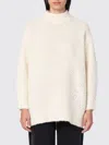 Isabel Marant Mock Neck Sweater In Alpaca-blend In Neutral