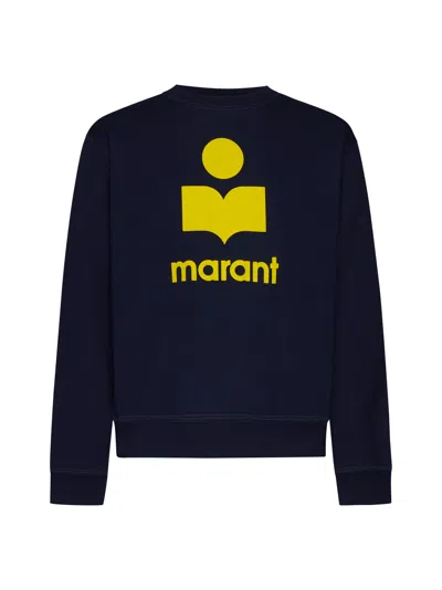 Isabel Marant Sweater In Navy/yellow
