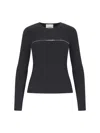 Isabel Marant Zip Detail Sweater In Black