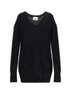 Isabel Marant Larana V-neck Sweater In Black Baby In Black