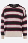Isabel Marant Stripe Detailed Crewneck Jumper In Faded Black
